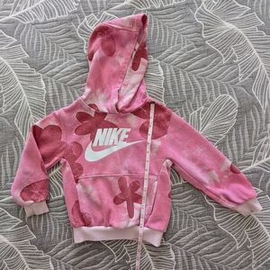 Nike Kids Pink Floral Hoodie